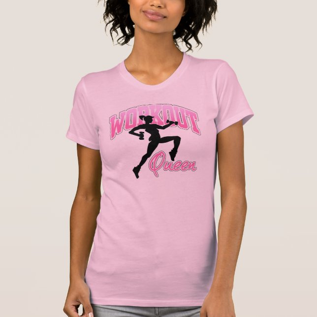 Camiseta A rainha do exercício (Frente)
