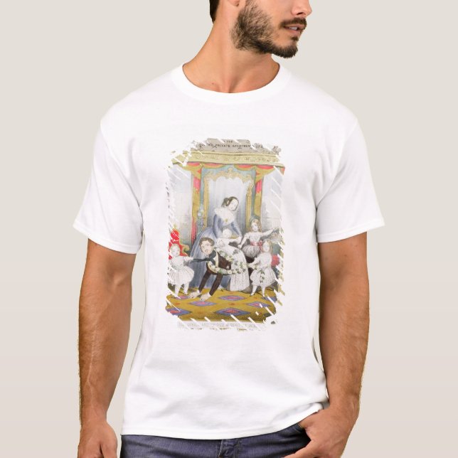 Camiseta A rainha e o príncipe Albert em casa (Frente)