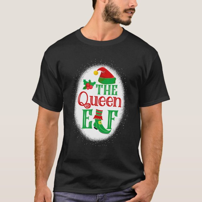 Camiseta A Rainha Elf Matching Family Christmas Elf Bleach (Frente)