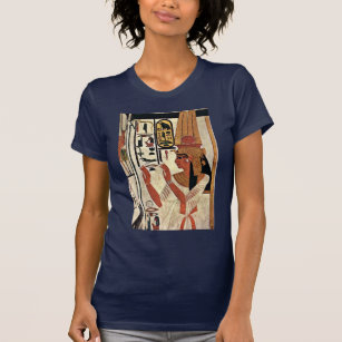Camiseta A rainha Nefertari na posição da oração por Maler