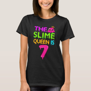 Camiseta A Rainha Slime É 7 Rainha Slime Para Meninas 7 Bir