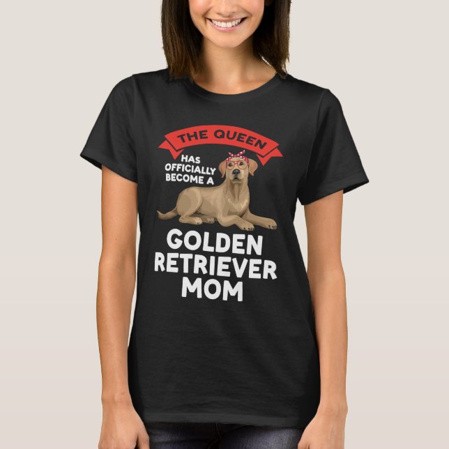 Camiseta a rainha tornou-se ouro da mãe ouro r (Frente)