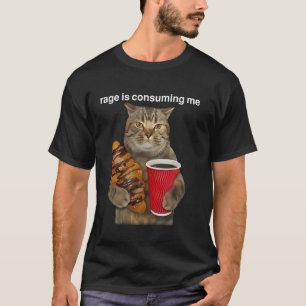 Camiseta A Raiva Está Me Consumindo Meme Boba do Gato Olhan