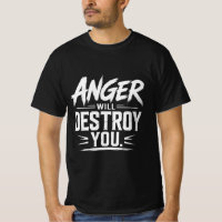 A Raiva Vai Te Destruir Tipografia Motivacional Ne