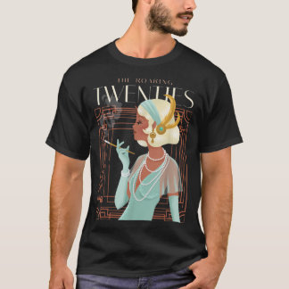 Camiseta A Rapariga dos Vinte Anos 1920 Fumante