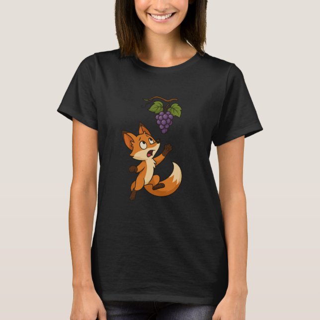 Camiseta A Raposa e as Uvas (Frente)