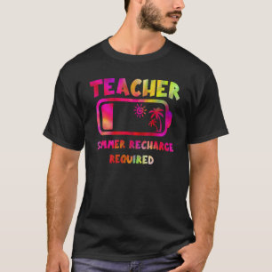 Camiseta A Receita de Verão do Professor Requerida Tie Dye 