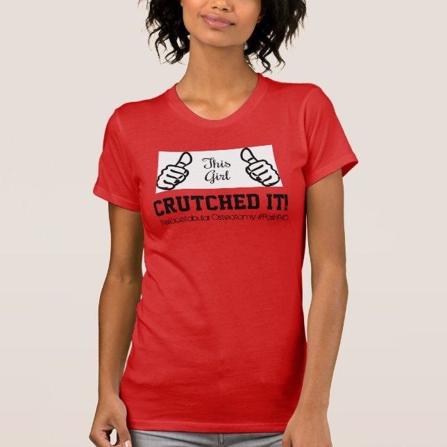 Camiseta A recuperação de PAO ESTA MENINA "Crutched O! " (Frente)