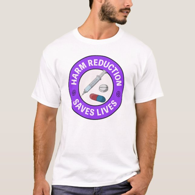 Camiseta A Redução De Danos Salva Vidas - Teste Pró De Pílu (Frente)