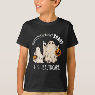 Camiseta A Redução Do Dano Do Fantasma De Halloween Não Ass