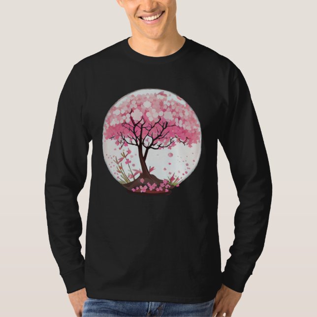 Camiseta A Refreshing and Enchanting Cherry Blossom Globe (Frente)