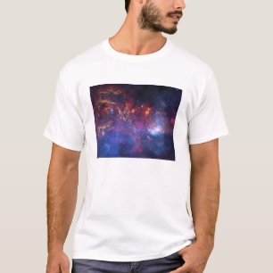 Camiseta A região central da galáxia da Via Láctea