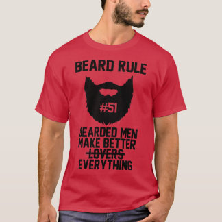 Camiseta A Regra 51 Da Barba Dos Homens Faz Tudo Melhor