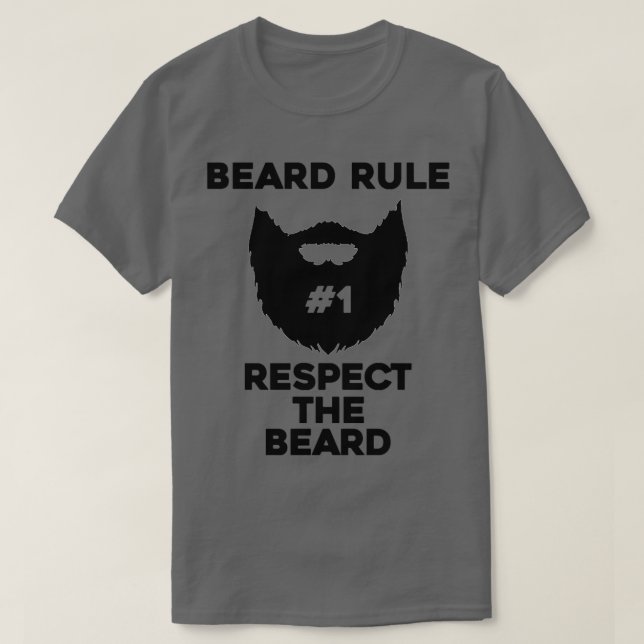 Camiseta a regra da barba respeita a barba (Frente do Design)