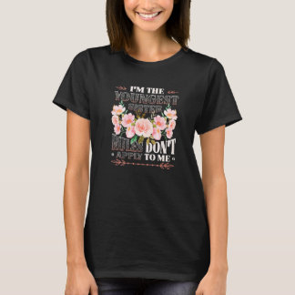 Camiseta A Regra da Irmã Mais Nova Não se Aplica a Mim Irmã