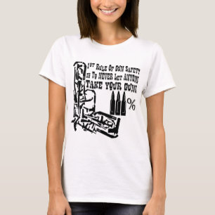 Camiseta A Regra De 1rua Da Segurança Das Armas Nunca Deix
