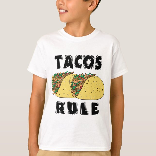 Camiseta A regra do Tacos caçoa o t-shirt (Frente)