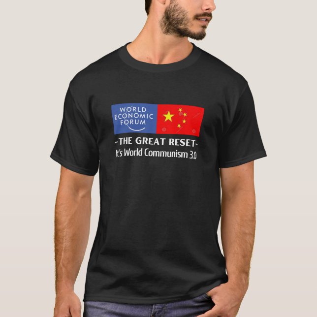 Camiseta A reinicialização do Excelente - É o comunismo mun (Frente)