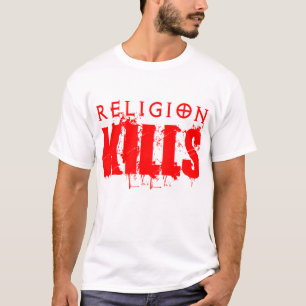 Camiseta A religião mata o t-shirt