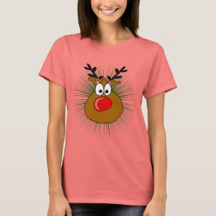 Camiseta a rena cheirada vermelha