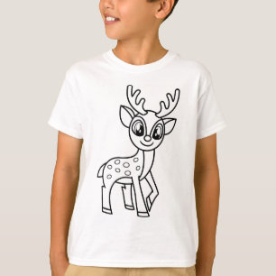 Camiseta A rena de natal dobra a sua própria cor