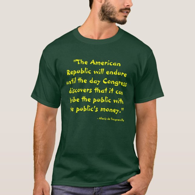 Camiseta "A república americana resistirá até a Dinamarca… (Frente)