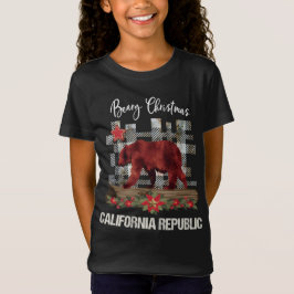 Camiseta A república de Califórnia do Natal de Beary caçoa