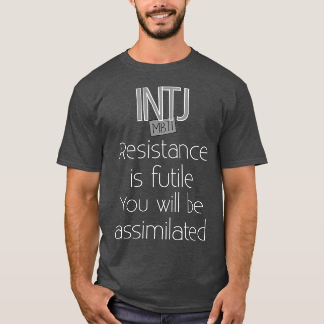 Camiseta A resistência de INTJ é inútil (Frente)