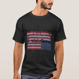 Camiseta A Resistência La Flag Americana Resiste De Cabeça