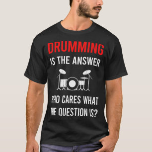 Camiseta A Resposta Bateria Baterista Tambor Tambores