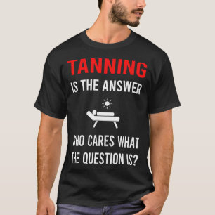 Camiseta A Resposta Bronzeamento Banho de sol