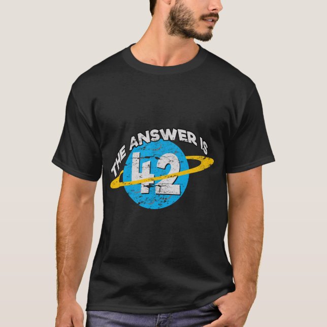 Camiseta A resposta é 42 Fi Nerd (Frente)