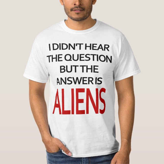 Camiseta A resposta é aliens (Frente)