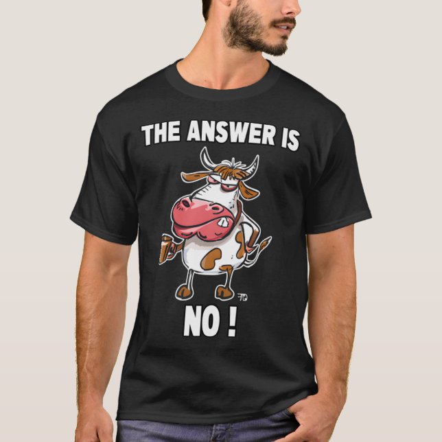 Camiseta A Resposta É Nenhuma Vaca Engraçada (Frente)