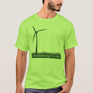 Camiseta A resposta está fundindo no vento