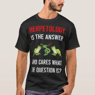 Camiseta A Resposta Herpetologia Herping Herp