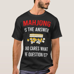 Camiseta A Resposta Mahjong Majong Mah Jong Mah Jongg