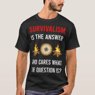 Camiseta A Resposta Sobrevivencialismo Preparador Sobrevivê