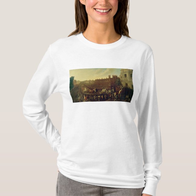 Camiseta A restauração de Charles II em Whitehall (Frente)