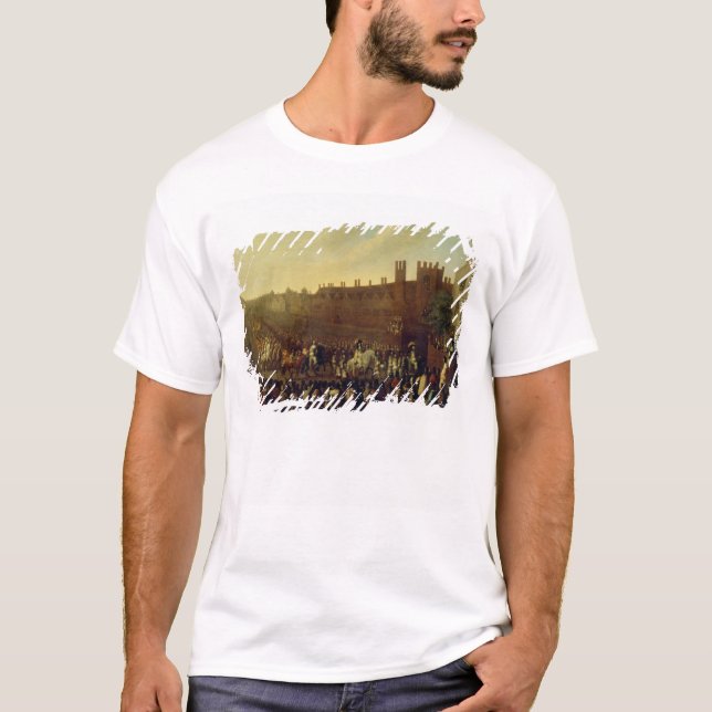 Camiseta A restauração de Charles II em Whitehall (Frente)