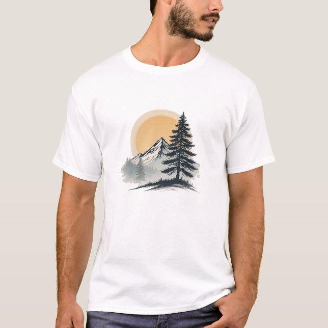 Camiseta A Retro Adventure Aguarda Tee para Entusiasta Exte (Frente)