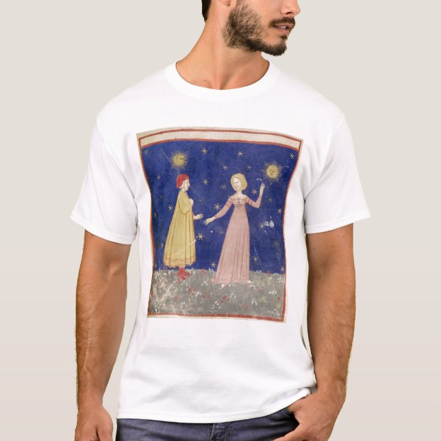 Camiseta A reunião de Dante e de Beatrice (Frente)