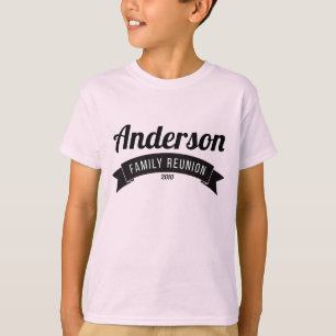 Camiseta A reunião de família que recolhe o costume do amor