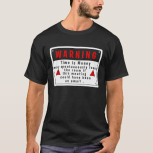 Camiseta A Reunião de Sinais de Advertência Tecnológica Div