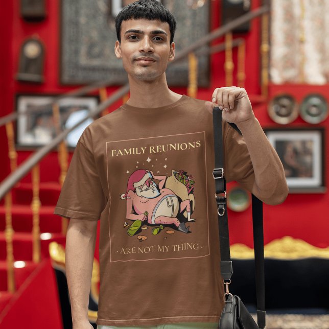 Camiseta A Reunião Familiar Ficou Selvagem: Papais noeis To (Criador carregado)