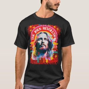 Camiseta A Revolução de Jesus 2.0 Cristão Psicedélico
