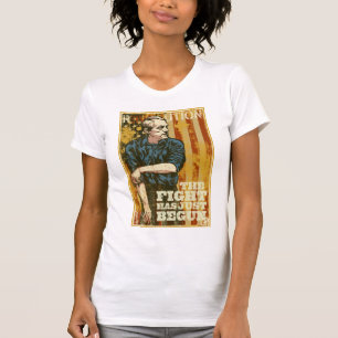 Camiseta A revolução de Ron Paul apenas começou o t-shir