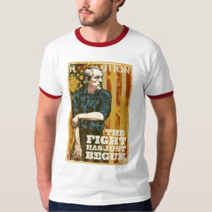 Camiseta A revolução de Ron Paul apenas começou o t-shirt