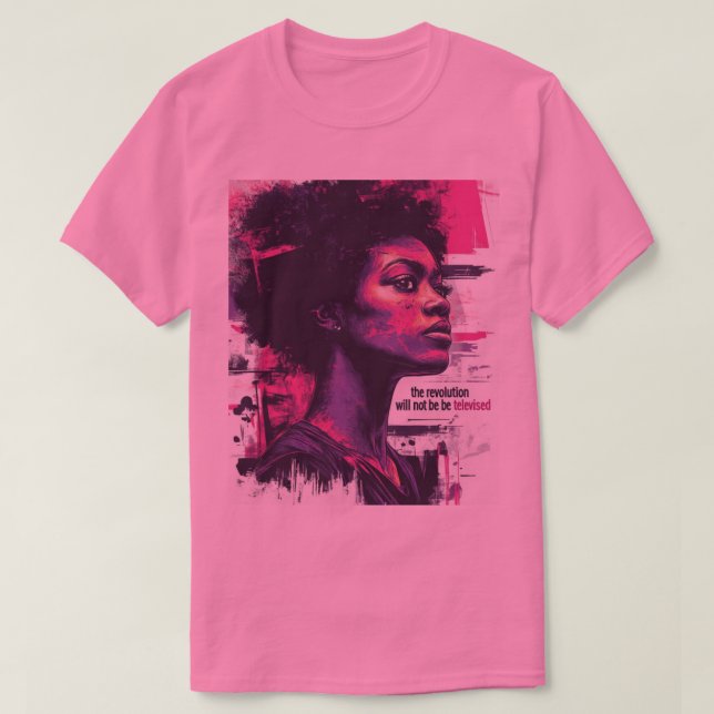Camiseta A Revolução Não Será Televisionada (Frente do Design)