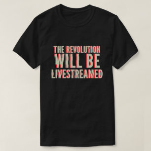 Camiseta A Revolução Será Transmitida Ao Vivo